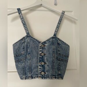 UNIONBAY XS Denim Crop Top